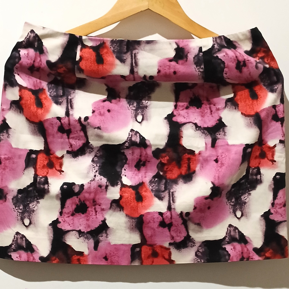 J. Crew Multicolor Floral Pencil Skirt